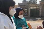 انجام آزمایش تشخیص سریع و مراقبت در منزل کارشناسان مرکز بهداشت جنوب تهران در روستای مرتضی کرد