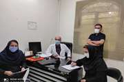 نظارت کارشناسان واحد نظارت بر درمان مرکز بهداشت جنوب تهران برای رعایت شیوه‌نامه‌های بهداشتی