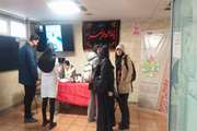 برپایی ایستگاه غربالگری فشارخون و دیابت مرکز بهداشت جنوب تهران در دانشکده پیراپزشکی