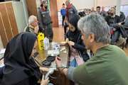 برپایی میز خدمت سلامت فشارخون و دیابت مرکز بهداشت جنوب تهران در اداره نوین صنعت رجا
