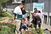  آیین کاشت نهال در هفته ملی جمعیت در شبکه بهداشت و درمان شهرستان ری